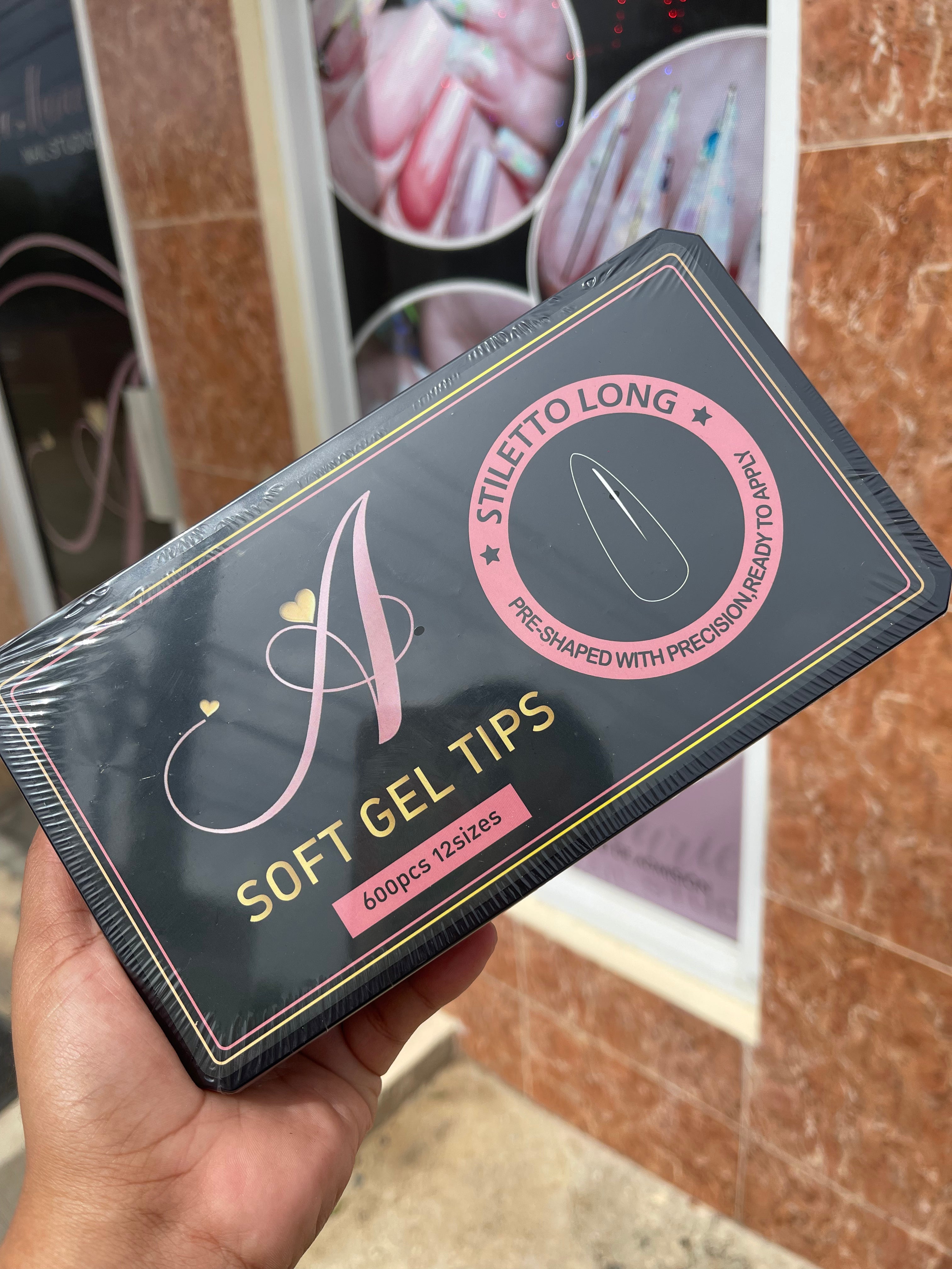 Gel Tips Long Stilleto 600pcs