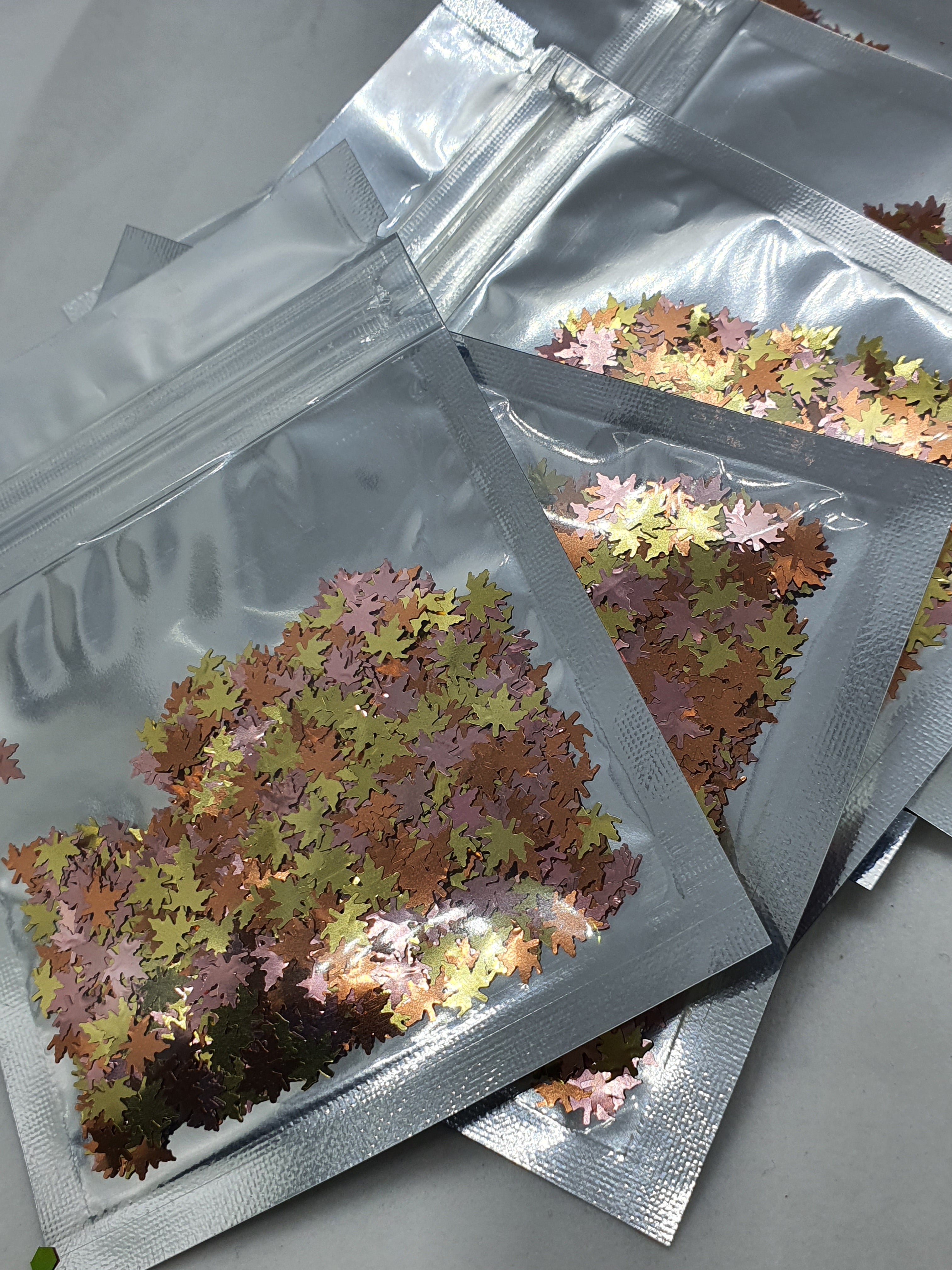 Glitter Bag Leaves