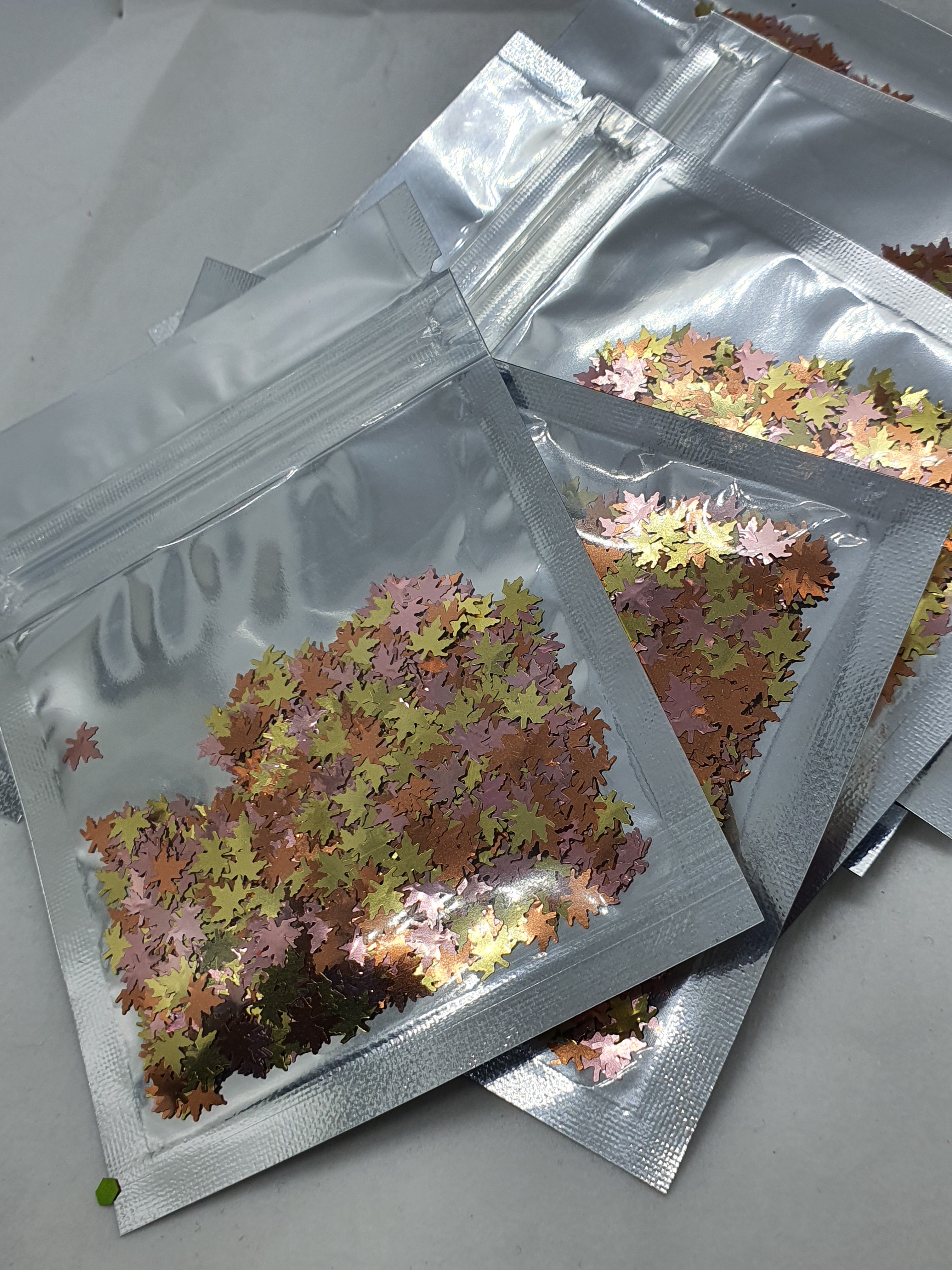 Glitter Bag Leaves