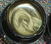 Trío de pinturas en gel metálico