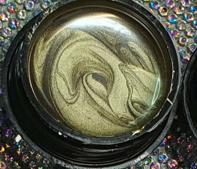 Trío de pinturas en gel metálico